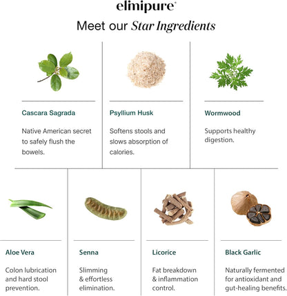 Gut Cleanse & Restore Supplement: Natural & Effective Detox Cleanse Capsules | Fortify Your Microbiome | Effortless Morning Stools | Restore Your Gut from The Inside Out